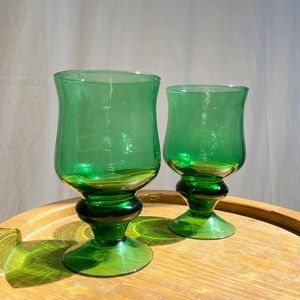 Pair of vintage goblets